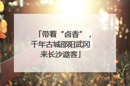 带着“卤香”，千年古城邵阳武冈来长沙邀客