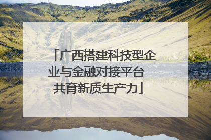 广西搭建科技型企业与金融对接平台 共育新质生产力