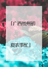 广西贺州初夏农事忙