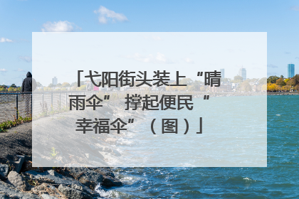 弋阳街头装上“晴雨伞” 撑起便民“幸福伞”（图）