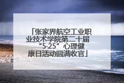 张家界航空工业职业技术学院第二十届“5·25”心理健康日活动圆满收官