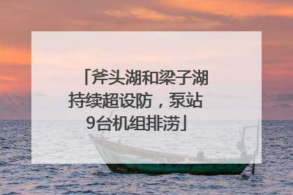 斧头湖和梁子湖持续超设防，泵站9台机组排涝