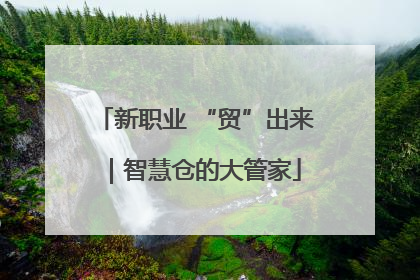 新职业 “贸”出来｜智慧仓的大管家