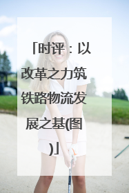 时评：以改革之力筑铁路物流发展之基(图)
