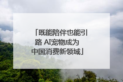 既能陪伴也能引路 AI宠物成为中国消费新领域