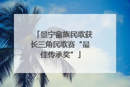景宁畲族民歌获长三角民歌赛“最佳传承奖”