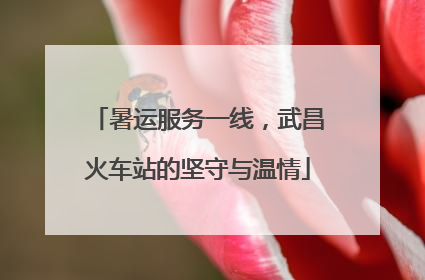 暑运服务一线，武昌火车站的坚守与温情