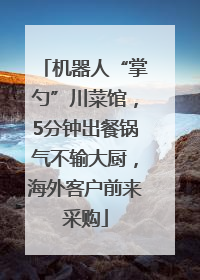 机器人“掌勺”川菜馆，5分钟出餐锅气不输大厨，海外客户前来采购
