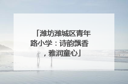 潍坊潍城区青年路小学：诗韵飘香，雅润童心