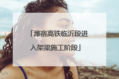 潍宿高铁临沂段进入架梁施工阶段