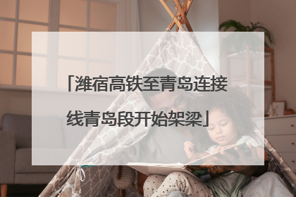 潍宿高铁至青岛连接线青岛段开始架梁