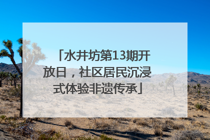 水井坊第13期开放日，社区居民沉浸式体验非遗传承