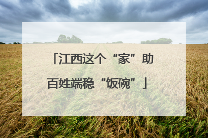 江西这个“家”助百姓端稳“饭碗”