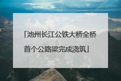 池州长江公铁大桥全桥首个公路梁完成浇筑
