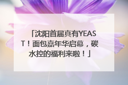 沈阳首届真有YEAST！面包嘉年华启幕，碳水控的福利来啦！