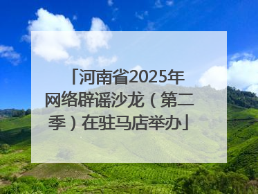 河南省2025年网络辟谣沙龙（第二季）在驻马店举办