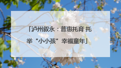 泸州叙永：普惠托育 托举“小小孩”幸福童年