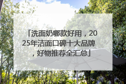 洗面奶哪款好用，2025年洁面口碑十大品牌，好物推荐全汇总