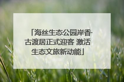 海丝生态公园岸香·古渡居正式迎客 激活生态文旅新动能