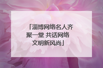 淄博网络名人齐聚一堂 共话网络文明新风尚
