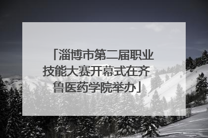 淄博市第二届职业技能大赛开幕式在齐鲁医药学院举办