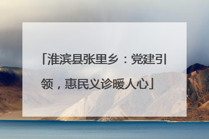 淮滨县张里乡：党建引领，惠民义诊暖人心