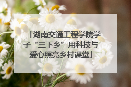 湖南交通工程学院学子“三下乡”用科技与爱心照亮乡村课堂