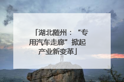 湖北随州：“专用汽车走廊”掀起产业新变革