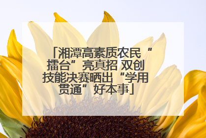 湘潭高素质农民“擂台”亮真招 双创技能决赛晒出“学用贯通”好本事