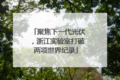聚焦下一代光伏，浙江实验室打破两项世界纪录