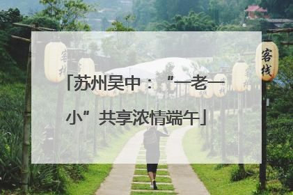 苏州吴中：“一老一小”共享浓情端午