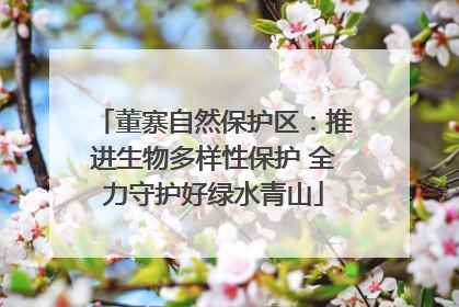 董寨自然保护区：推进生物多样性保护 全力守护好绿水青山
