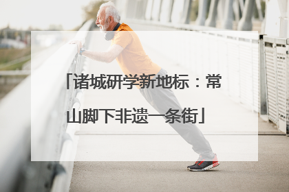 诸城研学新地标：常山脚下非遗一条街