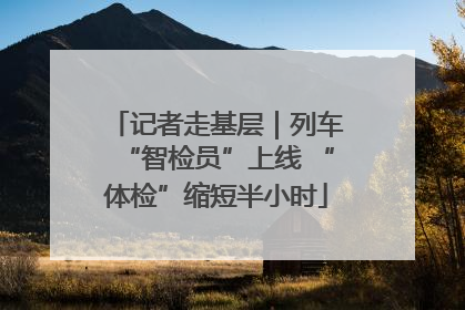 记者走基层｜列车“智检员”上线 “体检”缩短半小时
