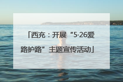 西充：开展“5·26爱路护路”主题宣传活动