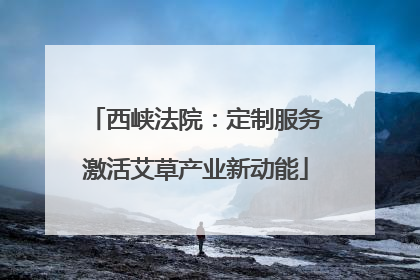 西峡法院：定制服务激活艾草产业新动能