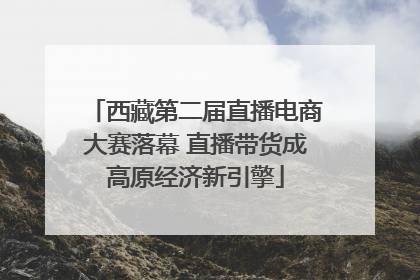 西藏第二届直播电商大赛落幕 直播带货成高原经济新引擎