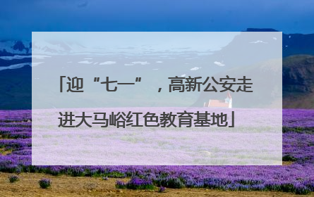 迎“七一”，高新公安走进大马峪红色教育基地
