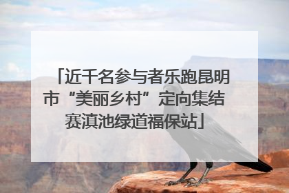 近千名参与者乐跑昆明市“美丽乡村”定向集结赛滇池绿道福保站