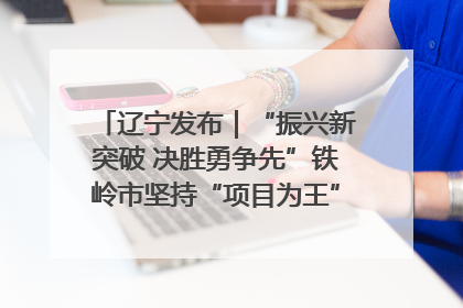 辽宁发布｜“振兴新突破 决胜勇争先”铁岭市坚持“项目为王”推进经济高质量发展