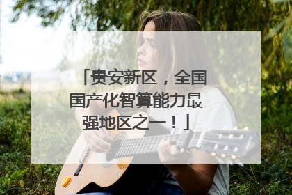 贵安新区，全国国产化智算能力最强地区之一！