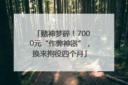 赌神梦碎！7000元“作弊神器”，换来拘役四个月