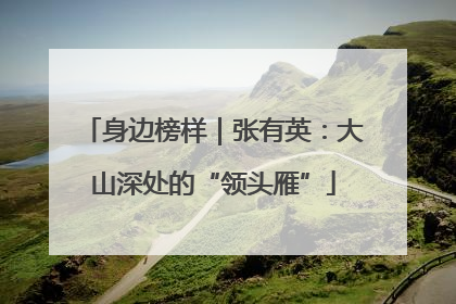 身边榜样｜张有英：大山深处的“领头雁”