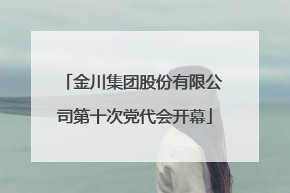 金川集团股份有限公司第十次党代会开幕