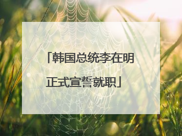 韩国总统李在明正式宣誓就职