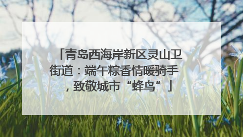 青岛西海岸新区灵山卫街道：端午粽香情暖骑手，致敬城市“蜂鸟”
