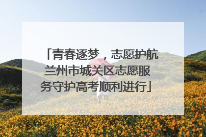 青春逐梦，志愿护航 兰州市城关区志愿服务守护高考顺利进行