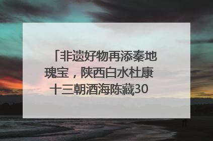 非遗好物再添秦地瑰宝，陕西白水杜康十三朝酒海陈藏30年别具一格