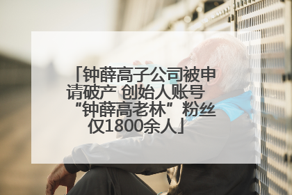 钟薛高子公司被申请破产 创始人账号“钟薛高老林”粉丝仅1800余人