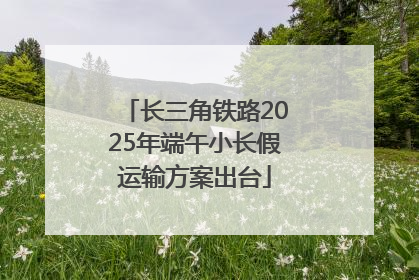 长三角铁路2025年端午小长假运输方案出台
